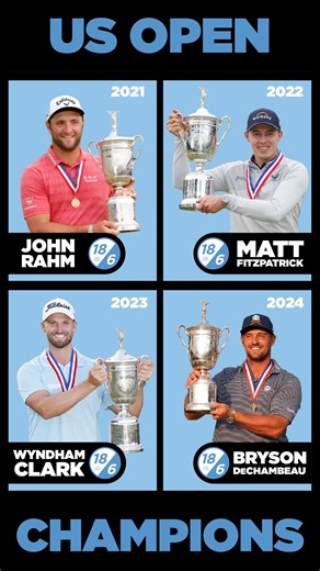 Tour Tempo | by John Novosel on Instagram: "Final Round US OPEN '21, '22, '23, '24: 4 Champions, 1 Tempo! Do you remember Sybervision? You know..that video with Al Geiberger? 🧐 This US Open Tour Tempo Video is taking that Sybervision Video and putting it on: - double red bull - steroids💉 - or even better ‘turning it up to 11’🔊 These 4 US Open Champions🏆 2021 John Rahm 2022 Matt Fitzpatrick 2023 Wyndham Clark 2024 Bryson DeChambeau have an elapsed time (gulp) of .8 seconds🤯…with….every…club…