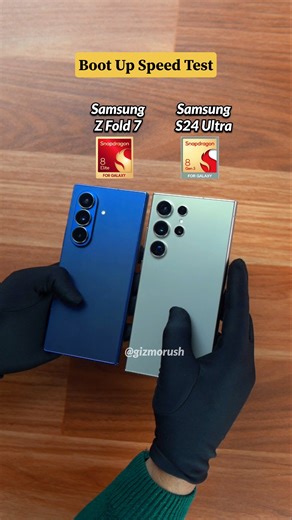 Samsung Z Fold 7 Vs S24 Ultra Boot Up Speed Test