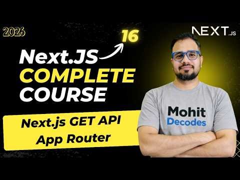 NextJS Tutorial #22 - GET Method | Backend and Frontend