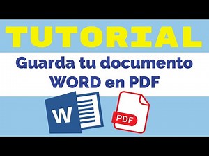 Exportar documento de Word a PDF
