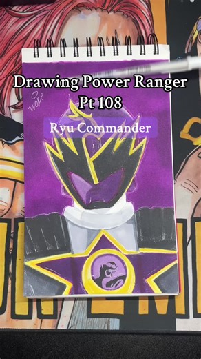 Drawing Power Rangers: Ryu Commander Illustration