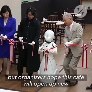 1.1K views · 25 reactions | This cafe in Japan is staffed by severely disabled people through avatar robots. #tictocnews #イヴの時間 #分身ロボットカフェ | Bloomberg Originals | Facebook
