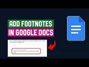 Add Footnotes in Google Docs | Simple Step-by-Step Tutorial