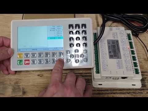 Ruida RCD 6445G RCD6445S Co2 laser CNC Controller First Power Up Change Language To English.