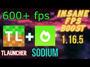 Install Sodium Mod in TLauncher | 1.16.5 | INSANE Fps Boost | +600 FPS | LATEST | 2021