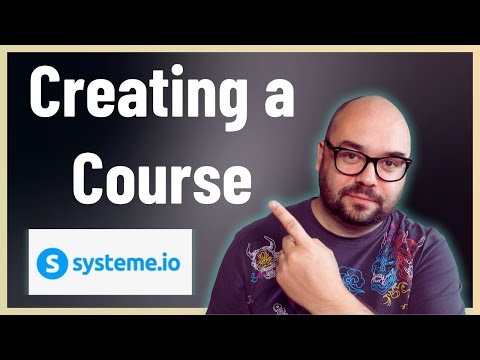 Creating a course with Systeme.io