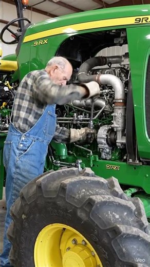 Old Man Repairing Powerful John Deere 9RX Tractor | Amazing Farm Machine Fix