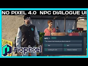 NO PIXEL 4.0 NPC DIALOGUE UI *FREE* | FiveM Roleplay Scripts | FiveM Tutorial 2024 | MJ DEVELOPMENT
