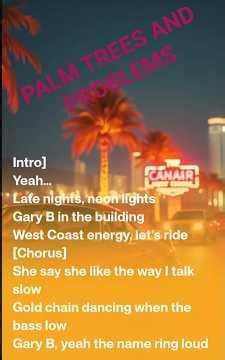 :“Palm trees and problems #PalmTreesAndProblems #GaryB #HardTrap #CortlandNY #GrindMode