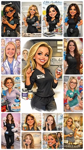 We decided to have some fun on this Friday, and jump on the latest trend! Say hello to the friendly, fun faces you all know and love from your Elite Team! ✨ Meet the Elite Aesthetics Glow Squad! ✨ 👑 Jessica – The Boss keeping us all in line (and fabulous) 💉 Jillian – Nurse Practitioner injector of magic 💉 Dorey – Nurse Practitioner with a glow-up touch 💉 Marrie – Nurse Practitioner making skin dreams real and saving the acting for the stage 💉 Candi – Nurse Practitioner who never misses a de