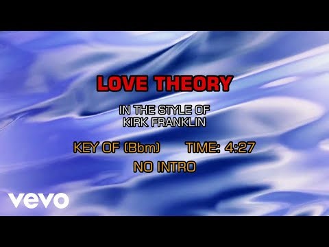 Kirk Franklin - Love Theory (Karaoke)