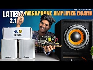 2.1 Class-D Megaphone Board Video in Telugu || Gold AP900 Megaphone Amplifier Board Review in Telugu