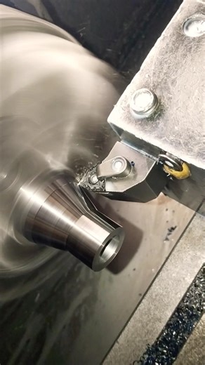taper and radius | bush cutting by cnc machine #cnc #cncmachine #shorts