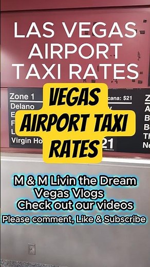 Las Vegas Airport TAXI RATES! KNOW BEFORE YOU GO! #vegas #lasvegas #lasvegastravel