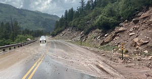 Mudslide forces traffic delays outside of Telluride