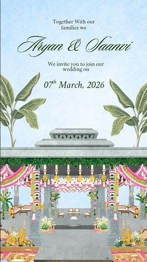 New Wedding Invitation Video | WhatsApp Wedding invitation