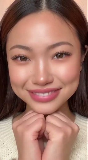 4K beauty close up with full glossy lips pretty women