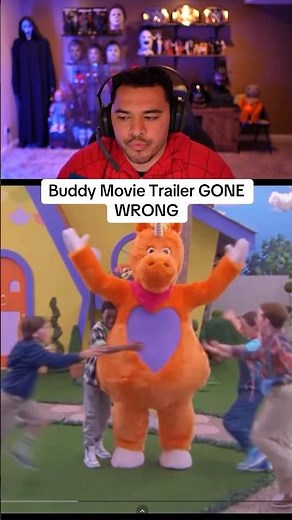 Buddy Mascot Horror Movie Trailer GONE WRONG😳 #buddy #buddymovie #mascothorror #movietrailer