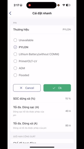 Cài đặt cơ bản Senergy 6k Green #SenergyGreen #Senergy #hybridsolar #senergy6kgreen | Vỹ Nguyễn