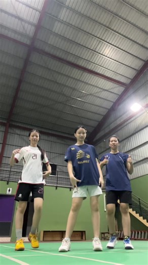 Enjoying Badminton in Myanmar