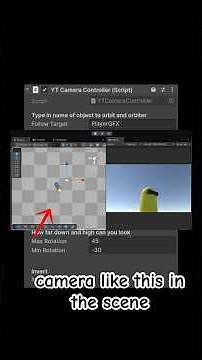How to create a THIRD PERSON CAMERA for a UNITY game prototype! (Without Cinemachine) #unitytutorial