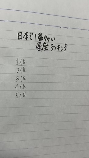 星座についての手書き文字練習動画