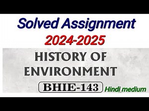 BHIE 143 Solved Assignment 2024-25 | BHIE 143 Solved Assignment 2025 in HINDI | BHIE 143 Assignment