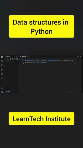 Data Structures in python #coding #viral #pythonprogramming #data #structure #shorts #reels