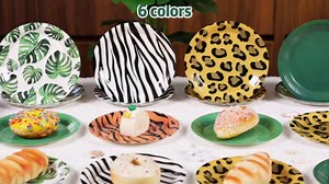 60Pcs Jungle Safari Party Paper Plates for Wild Animal Party Decorations 7In Zoo Animal Dessert Plates Disposable Tableware Dinnerware Set for Baby Shower Birthday Safari Themed Party Supplies