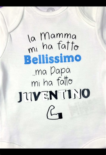 Un’idea regalo unica personalizzata con la squadra del cuore! 🤍🖤 Scrivimi in DM per info 💌 #juventus #bodypersonalizzato #forzajuventus #neonato #accessoripersonalizzati