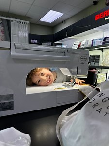 Max loves teaching! 😍 He started on a basic, pre-loved sewing machine when he was four. 🧒 By age 5, he had saved enough from selling his designs, to buy his own embroidery/sewing machine. 🧵 And last year he received his dream machine from Babylock, The Solaris! 🙌🏼 It is the Ferrari of sewing and Max uses it every day! Let us know if you ever need help picking a machine 🤗 #sewingmachine #sew #sewist #sewing | Max Alexander