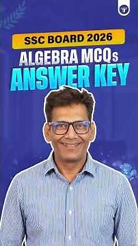 SSC Board 2026 Algebra MCQ Answer Key #shorts #ssc