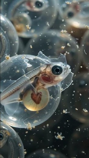😱 Fish Eggs Hatching in 4K | Baby Fish Coming Out (Real Life)