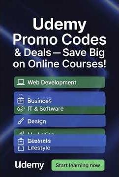 🔥 Udemy Promo Codes & Deals – Save Big on Online Courses!