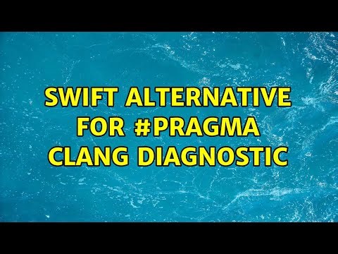 Swift alternative for #pragma clang diagnostic