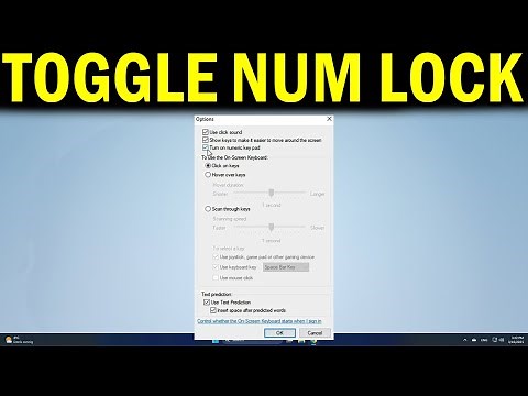 How To Turn On or Off Num Lock in Windows 10