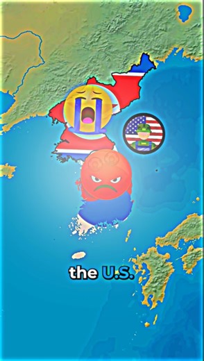 What if North Korea tried to take over South Korea? #mappermaniac #map #mapper #hypothetical #whatif #asia #northkorea #southkorea #korea
