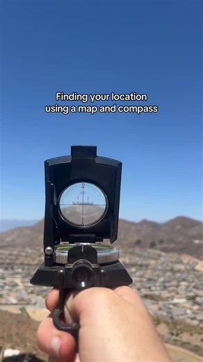 Emergency Prep | Outdoor Skills on Instagram: "How to do a resection using your map & compass ️ 吝 . . . #landnavigation #outdoors #survival #map #compass #hiking"