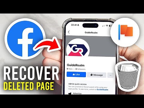 How To Recover Deleted Page On Facebook - Full Guide