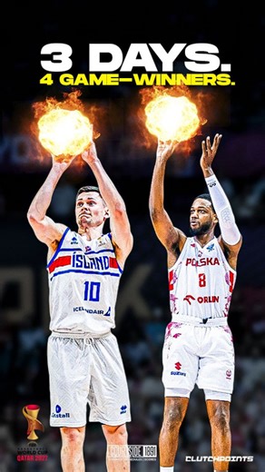 The scriptwriters for the FIBA Basketball World Cup Qualifiers deserve a raise. ✍️🔥 FOUR game-winners in three days is ridiculous...but that’s just a standard weekend in European hoops. 🇮🇸 Elvar Fridriksson (Iceland): hit a miracle step-back jumper at the horn to upset Lithuania. 🇵🇱 Jordan Loyd (Poland): hit a contested step-back three at the buzzer to sink Latvia. 🇫🇷 Sylvain Francisco (France): drilled a clutch three-pointer with 2 seconds left to escape Hungary. 🇦🇹Timo Lanmüller: buri