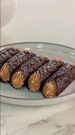 Chocolate Tuile Cannoli Recipe!