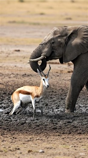 Elephant Saves a Springbok! Incredible Moment in the Wild”