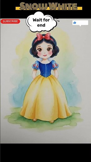 Fairytale Smile & Magic Charm 👸🍎 | Easy Snow White-Inspired Drawing & Coloring for Kids #snowwhite