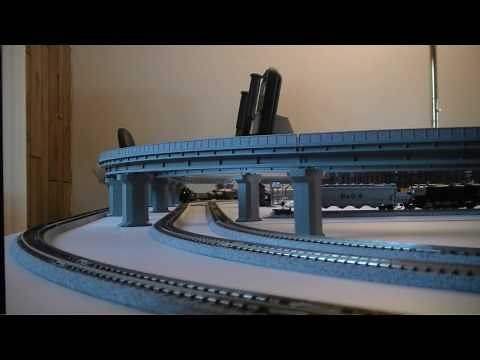 Kato N Scale Unitrack Layout Train Video 2