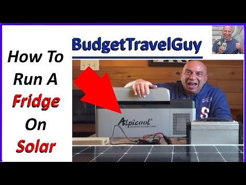 How To Power A 12v Fridge With Solar and a Portable Power Station (Jackery, Bluetti, etc) Van Build