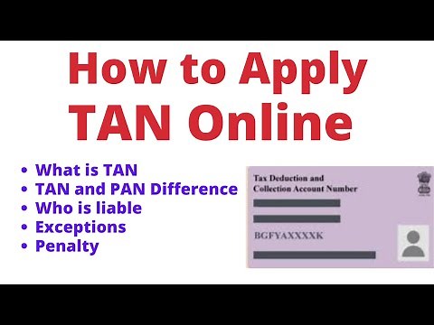 What is TAN| How to Apply TAN online| Tax Deduction and Collection Account number| ‪@CAShwetaJain02‬