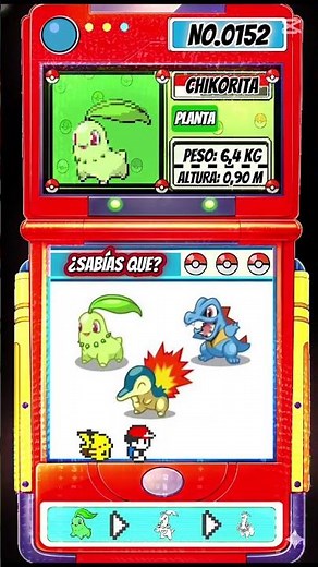 🌱 #Chikorita explicado en 20s | Pokédex Johto #pokemon #pokedex #johto #pokemongo