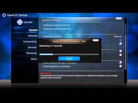 Restore XBMC/Kodi To Original Vanilla State (OpenELEC/LibreELEC)