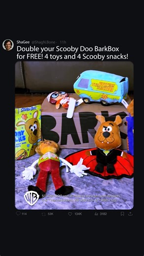 Welcome back to BarkBox, Scooby-Doo™! This box may be haunted by double the toys and treats (upgraded for free!), but it’s no match for your favorite dog detective. Join today and you’re guaranteed to get Scooby-Doo™ Halloween as your first BarkBox, with exciting new themes every month. | BarkBox