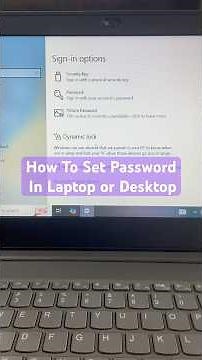 How To Set Password In Laptop| Computer Password #Laptop #shorts #viral #computer #windows